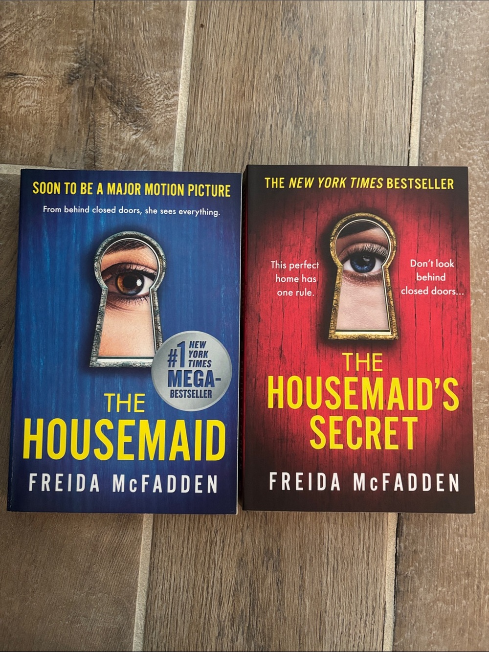 The Housemaid & The Housemaid's Secret Paperback Book Set - Blue & Red